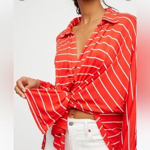 We The Free Can’t Fool Me Striped Tee